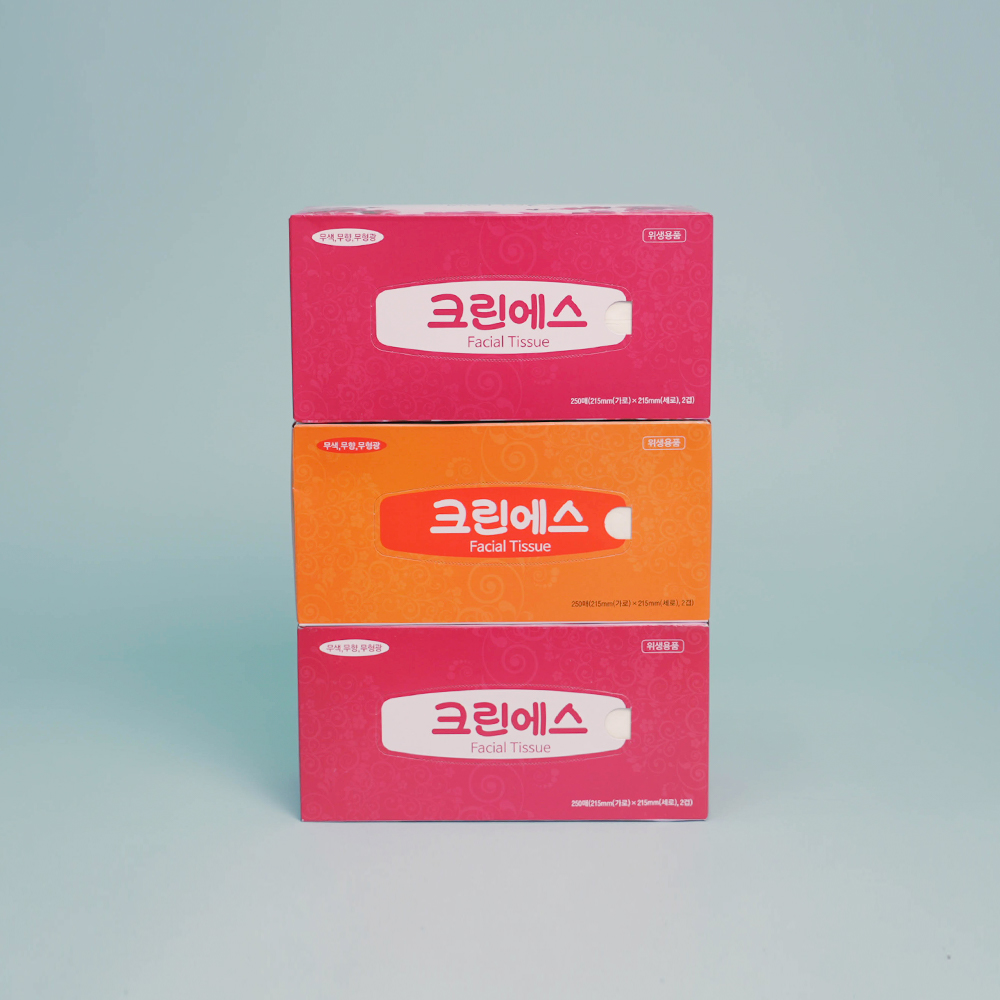 크린에스 미용티슈 (250매/24개입)