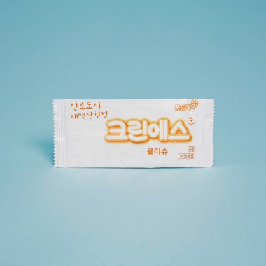 크린에스 물티슈 1매 (500개입) × 2박스